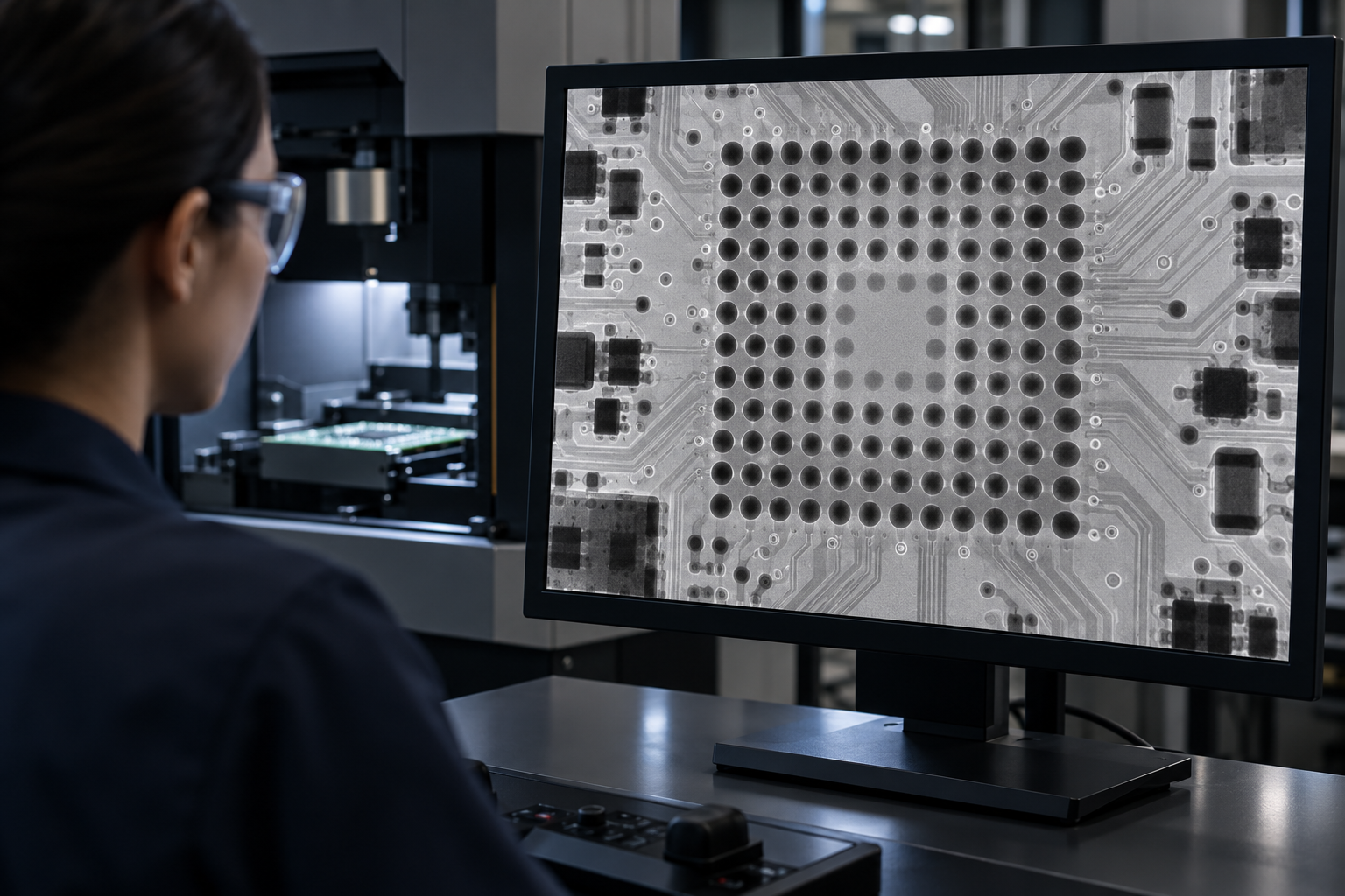 Illustrative electronic assembly X-ray inspection
